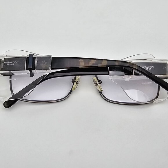 Hudson Optical DG-100 Black PSS-45 Safety Eyeglasses Frame w/ Side Shields 54mm - Picture 11 of 14